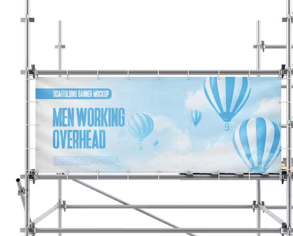 mesh scaffold banner